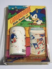 Sonic The Hedgehog Canundrum Slide Puzzle Can 1994 Rare SEGA New MINT CONDITION picture