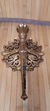Vintage 1964 MCM Gold Syroco Wall Scone Candelabrum #4831 Made in USA  picture