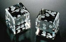 Pair of Dice Paperweight 1.5 inch With White Dots and Gift Box picture