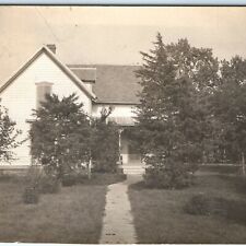 c1910s Oakhill, KS Beautiful House Amid Trees RPPC Real Photo Postcard Home A42 picture