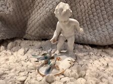 Carl Scheidig Grafenthal Nude Boy Feeding Birds Porcelain Sculpture picture