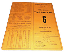 APRIL 1977 ATSF SANTA FE MIDDLE DIVISION EMPLOYEE TIMETABLE #6 picture
