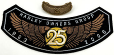 2008 Harley Davidson Patch & Pin Motorcycle Owners 25 Years Street Vibrations picture