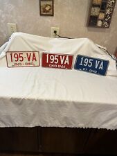 VINTAGE 1965-1966-1967 Ohio license plates matching Lot picture