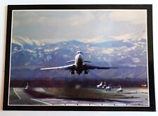 United Airlines Greeting Card Postcard Boeing 727 Fold-Open Blank Inside picture