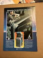 Original 1982 11- 8.5'' Space Duel Atari arcade Video game AD FLYER picture