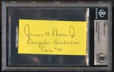 James H. Macia signed autograph 1x3 Navigator Bombardier Doolittle Raider BAS picture