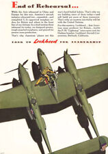 1942 Lockheed: End of Rehearsal Vintage Print Ad picture
