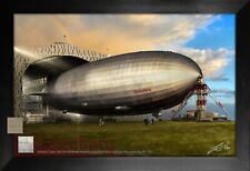 Airship Hindenburg LZ 129 Doped Linen Skin Relic Display by Ron Cole picture
