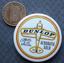 1960-70s Era Curtis Pitts Dunlop S-IS Special Aerobatic Solo Bi-planes pin RARE- picture