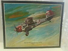 1937 Beech Staggerwing D17S Prop Reproduction Art Print US Air Attaches' London picture