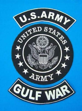 US Army Gulf WAR Back Patches for Veteran Vet Biker Motorcycle Vest Jacket picture