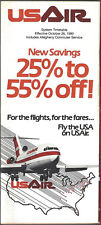 USAir system timetable 10/26/80 [308US] Buy 4+ save 25% picture