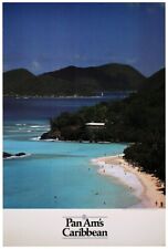 Fantastic Pan Am Caribbean poster from the 1987 series, unused - 28