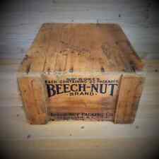 Antique Beech-Nut Chewing Gum & Candy Wooden Shipping Crate Box, Canajoharie NY picture