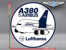 LUFTHANSA PUDGY AIRBUS A380 A 380 IN NEW LIVERY DECAL / STICKER picture