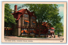 c1940's Fox Head Hotel Niagara Falls Ontario Canada Vintage Unposted Postcard picture
