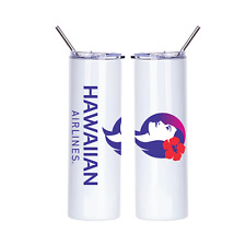 Hawaiian Airlines US Island Insulated 20oz Skinny Travel Tumbler Mug Cup picture
