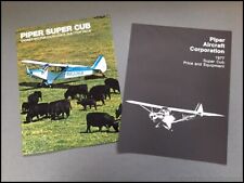 1977 Piper Super Cub Airplane Aircraft Vintage Sales Brochure Catalog SET picture
