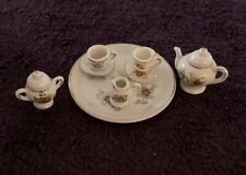 Vintage 10 PCS Miniature Porcelain Tea Set Made in Occupied Japan picture