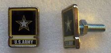 US Army star logo license plate bolts, made in America picture
