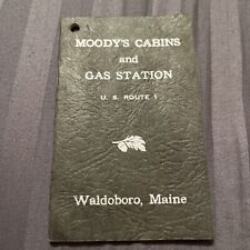 Moody's Cabins And Gas Station Booklet 1938 Route 1 Waldoboro Maine picture