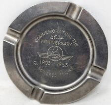 VTG Ryan Aeronautical Company 50th Anniversary 1903-1953 Stainless Steel Ashtray picture