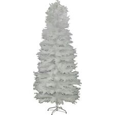 7FT White Feather Christmas Tree Real Turkey Feather Branches Stand Included picture