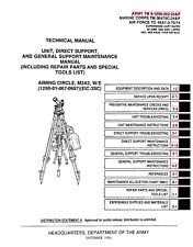 193 Page 1994 1999 TM-9-1290-262-10 M2 Aiming Circle Survey Manual on Data CD picture