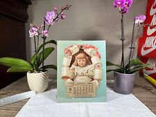 Antique 1895 Advertising Calendar Poster Clark’s O.N.T Spool Cotton RARE Beauty picture