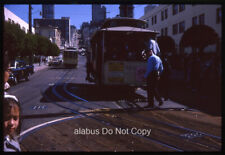 Orig 1964 35mm SLIDE Street Scene w Cable Cars San Francisco CA picture