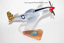 318th Fighter Squadron P-51 Mustang Model, Mahogany, 1/25 (15