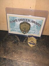 National Safety Council 18 Year Safe Driver Award Lapel Pin Screw Back 1958 picture