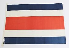 Vintage COSTA RICA Linen Pennant Parade Flag 17 1/2 x 11 1/2 Pre World War 2 ? picture