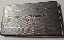 1962  American Football league Houston Oilers team Pop Ivy Cigarette case picture