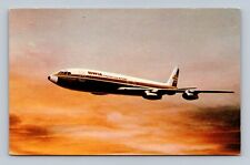Airplane Postcard British West Indies Airways BWIA Bowing 707 sunjet picture