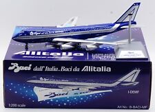 B-Models 1:200 Alitalia AIRLINES Boeing B747-200 Diecast Aircraft Model I-DEMF picture