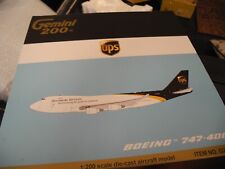 Very Rare INFLIGHT Boeing 747-400 UPS, 1:200, Retired, NIB picture