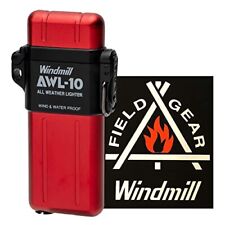 WINDMILL Lighter AWL-10 Red Turbo Waterproof and Windproof New from Japan picture