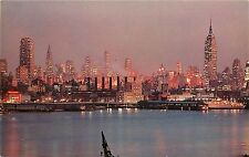 NEW YORK CITY SKYLINE EMPIRE STATE BUILDING NEW YORK NY POSTCARD picture