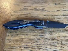 Black Ka-Bar 3075  WartHog Partial Serrated Lock Folding Pocket Knife w/Clip picture
