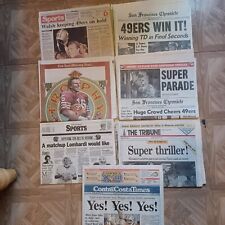 Vintage Newspapers Super Bowl (lot of 7) picture