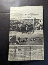 Mint 1940 Netherlands Newspaper Postcard War in Africas Deserts picture