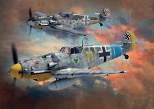 WWII German Luftwaffe Messerschmitt bf 109 German Aviation Fighter Poster Print picture