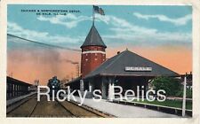 Color Postcard DEKLAB IL Depot/Station CNW Chicago North Western 1900’s picture