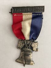 Vintage 1926 Philadelphia Centennial Alumni Liberty Bell Medal Badge Souvenir picture
