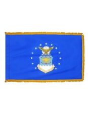 3' x 5' Air Force Indoor Flag With Pole Hem and Fringe picture