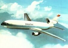 Spantax Douglas DC 10 airline issued Airplane Postcard  picture