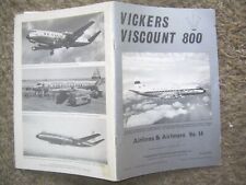 VICKERS VISCOUNT 800 - 36 PAGE MONOGRAPH picture