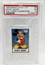 VTG 1955 Barratt & Co Mickey Mouse Walt Disney Tobacco Card - #5 - PSA VG 3 picture